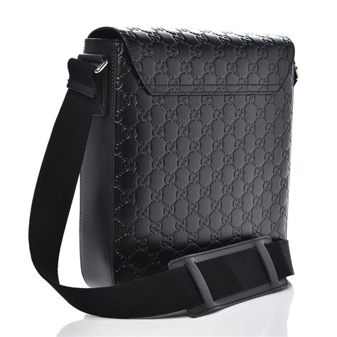 gucci signature messenger bag|gucci unisex messenger bag.